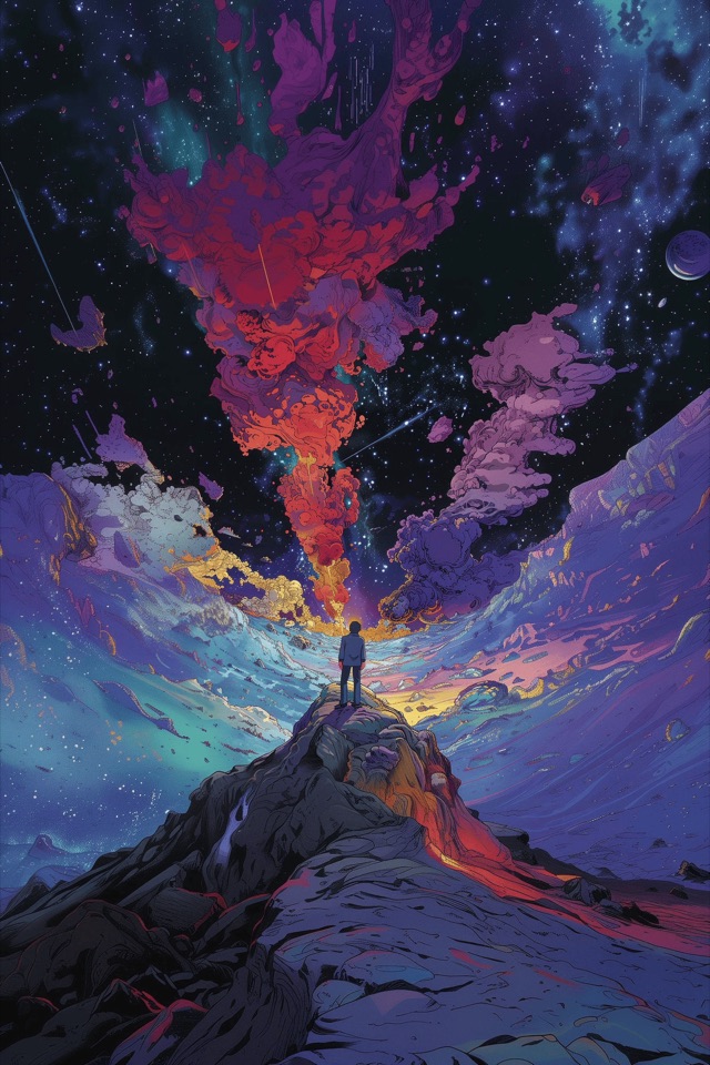 Cosmic style Dropboard artwork